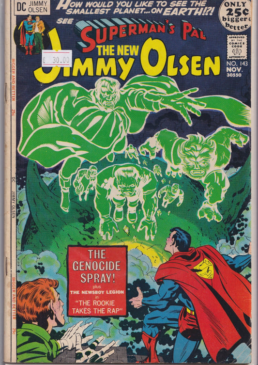 Superman's Pal Jimmy Olsen #143  (1971) Kirby 4 world  Fine +