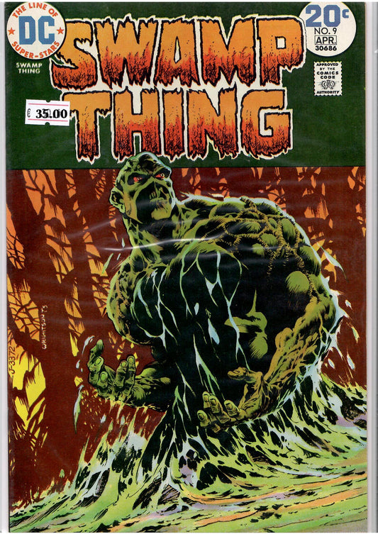 Swamp Thing #9 (1974) Classic Wrightson art  Very Fine