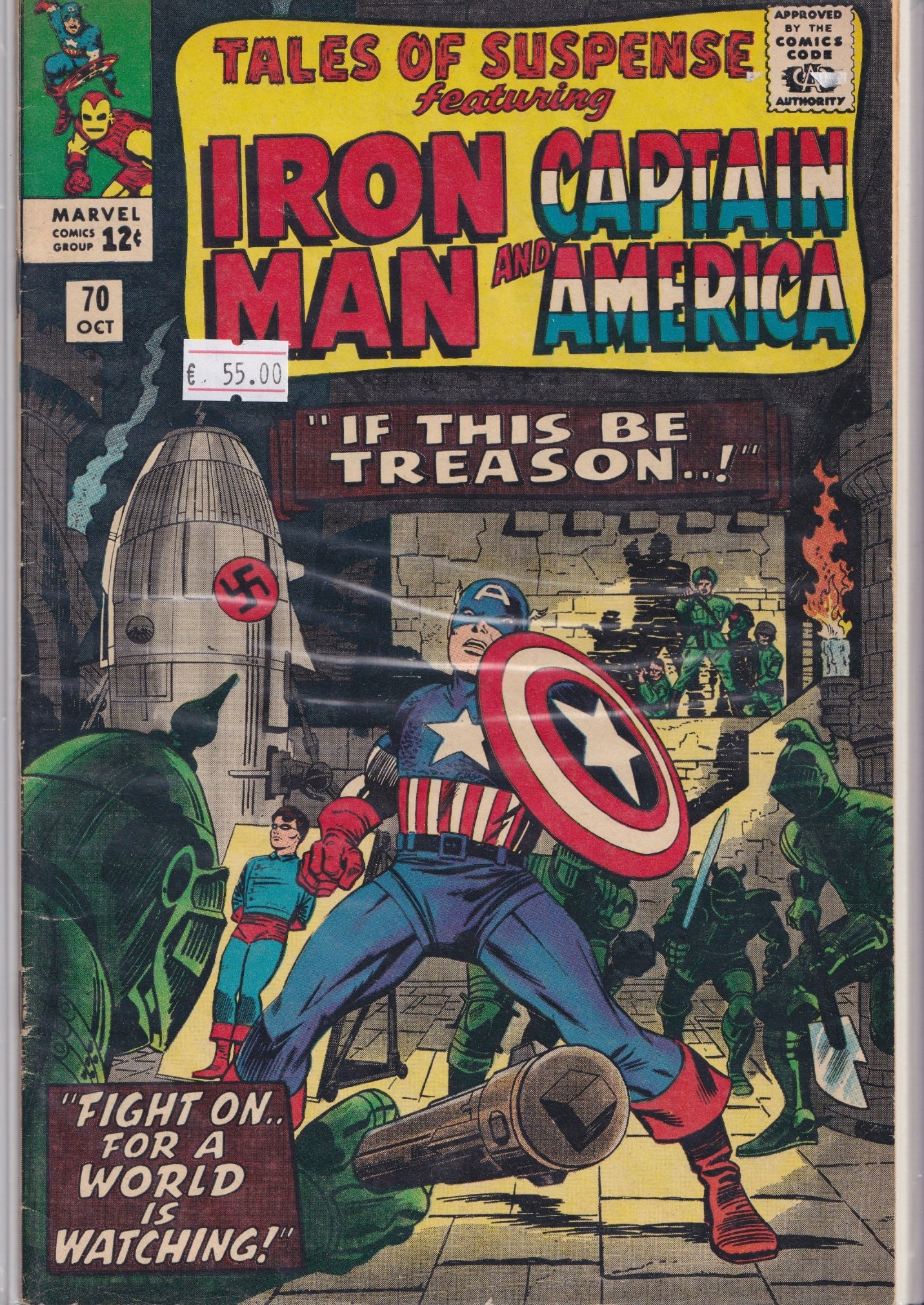 Tales of Suspense #70 (1965) Captain America /Iron Man Fine +