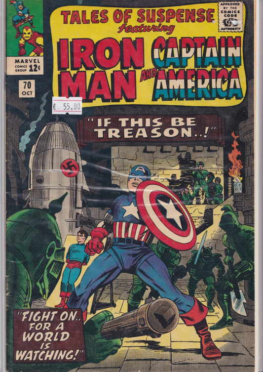 Tales of Suspense #70 (1965) Captain America /Iron Man Fine +