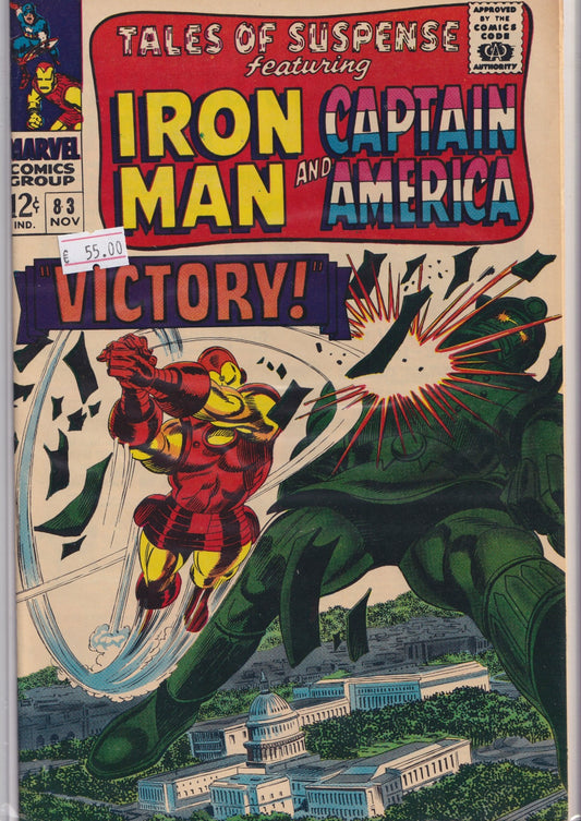 Tales of Suspense #83 (1966) Captain America /Iron Man Fine+