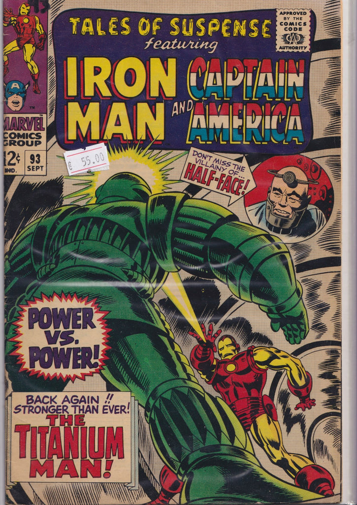 Tales of Suspense #93 (1967) Captain America /Iron Man Fine+ (Copie)