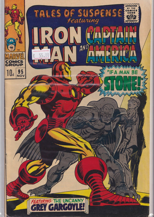 Tales of Suspense #95 (1967) Captain America /Iron Man Fine+