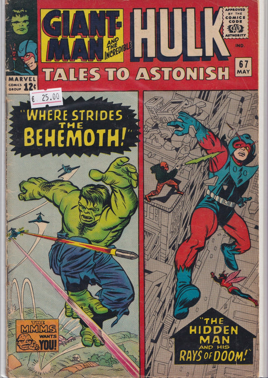 Tales to Astonish #67 (1965) Giant Man/Hulk G+