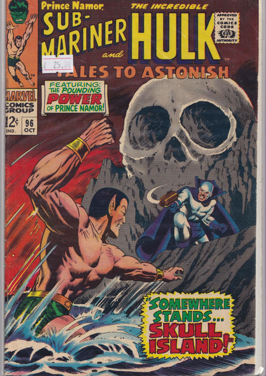 Tales to Astonish #96 (1967) Sub Mariner Hulk  Fine +