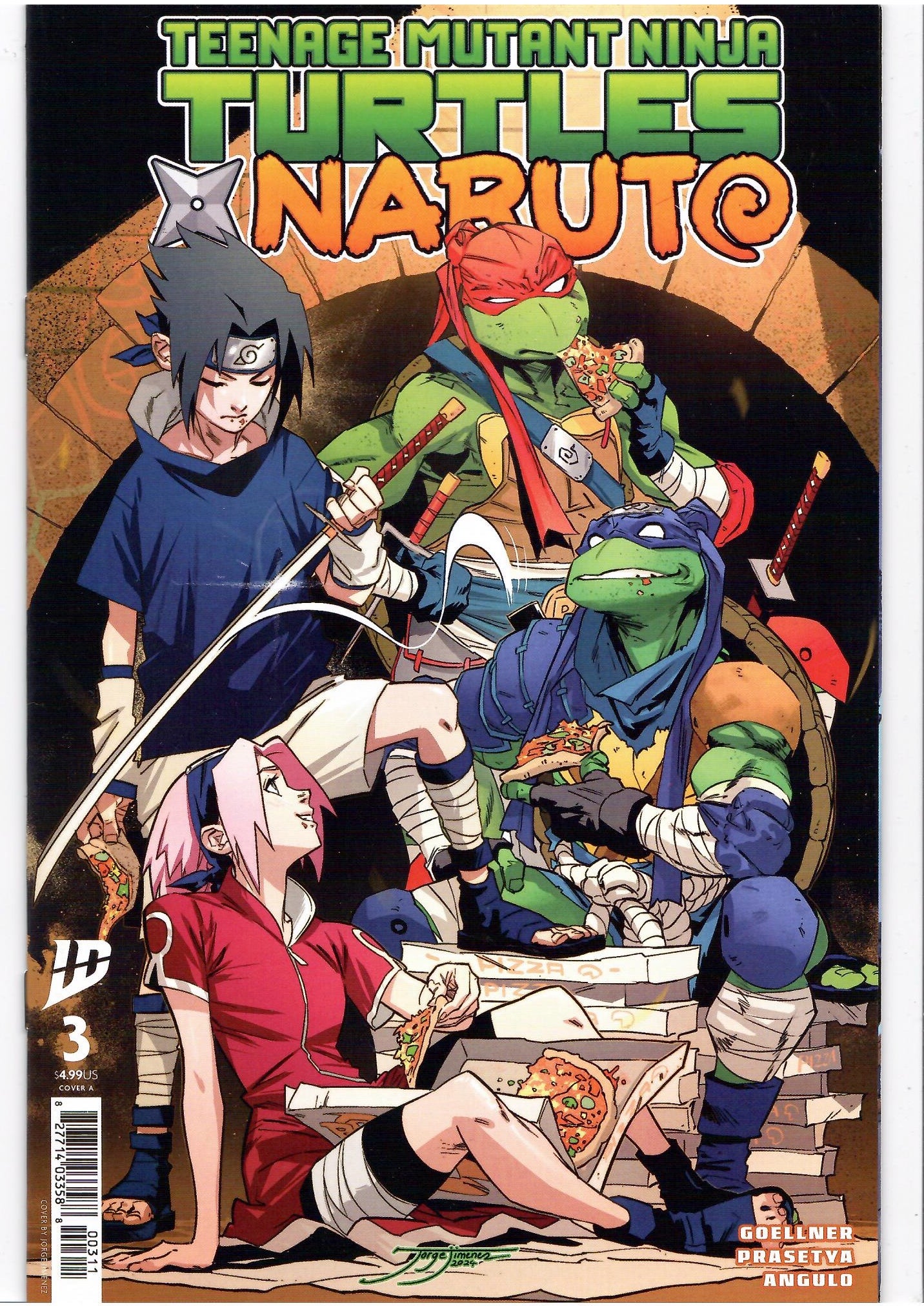 Teenage Mutant Ninja Turtles/Naruto #3 (2025) Exclusive Crossover NM