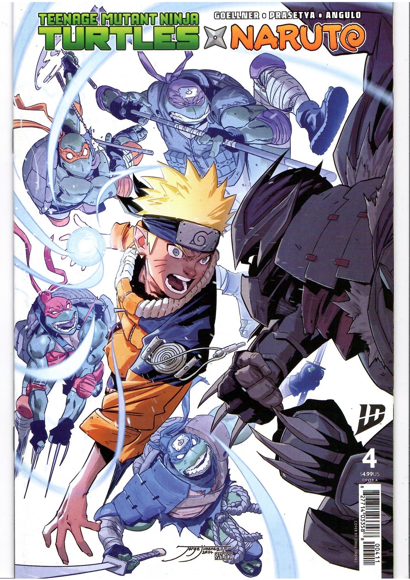 Teenage Mutant Ninja Turtles/Naruto #4 (2025) Exclusive Crossover NM
