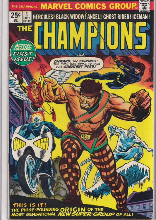 The Champions #1 (1975) 1° appearance Very Fine FCL