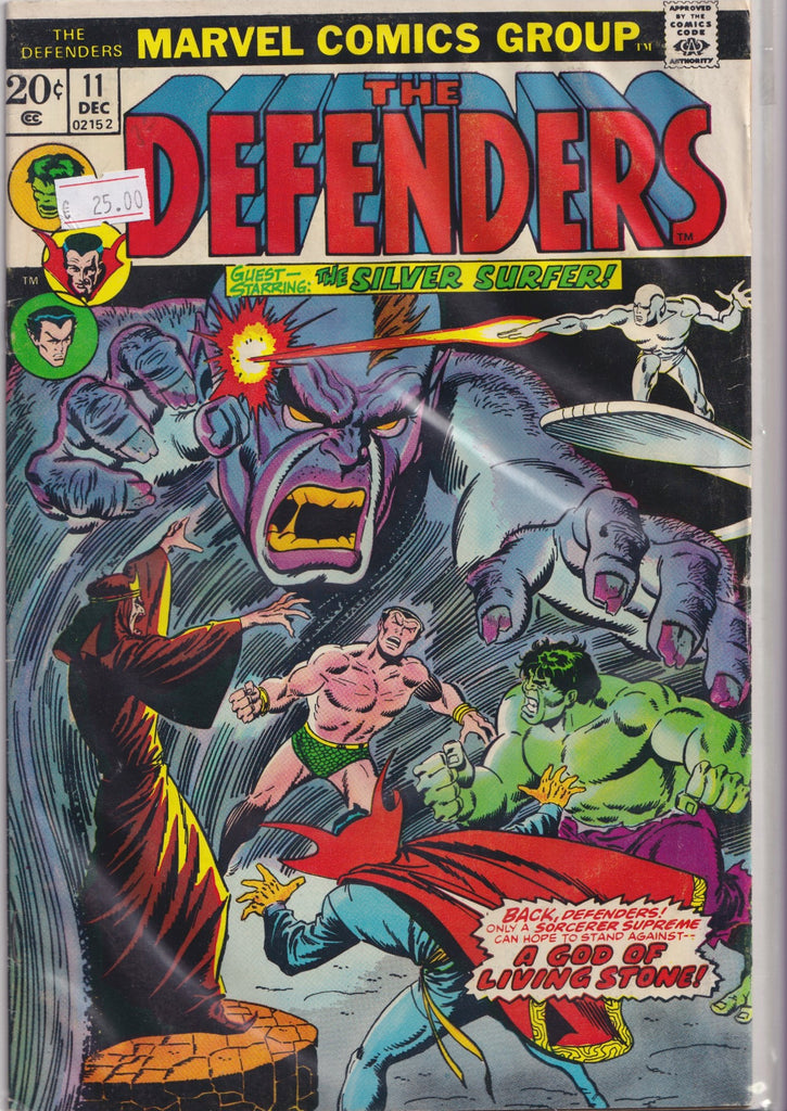 The Defenders #11 (1974) Avengers /Defenders crossover Fine