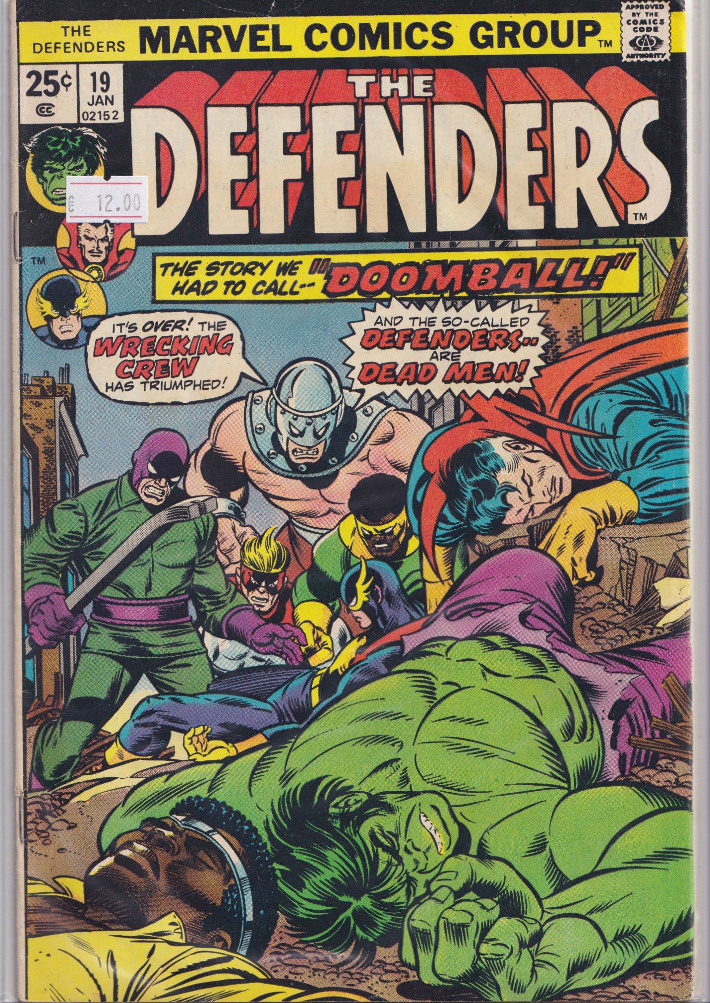 The Defenders #19 (1975) Fine