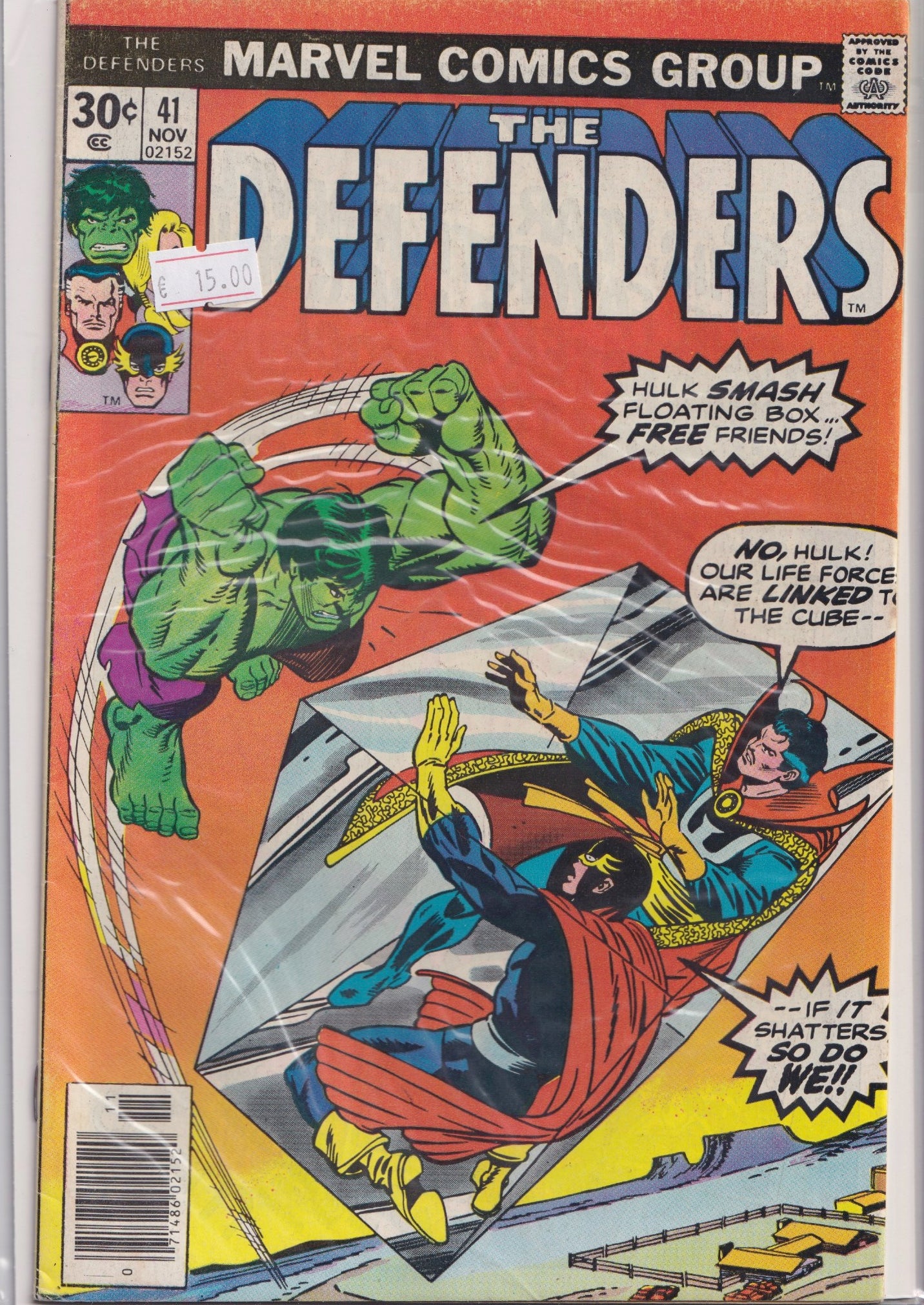 The Defenders #39 (1976) Fine