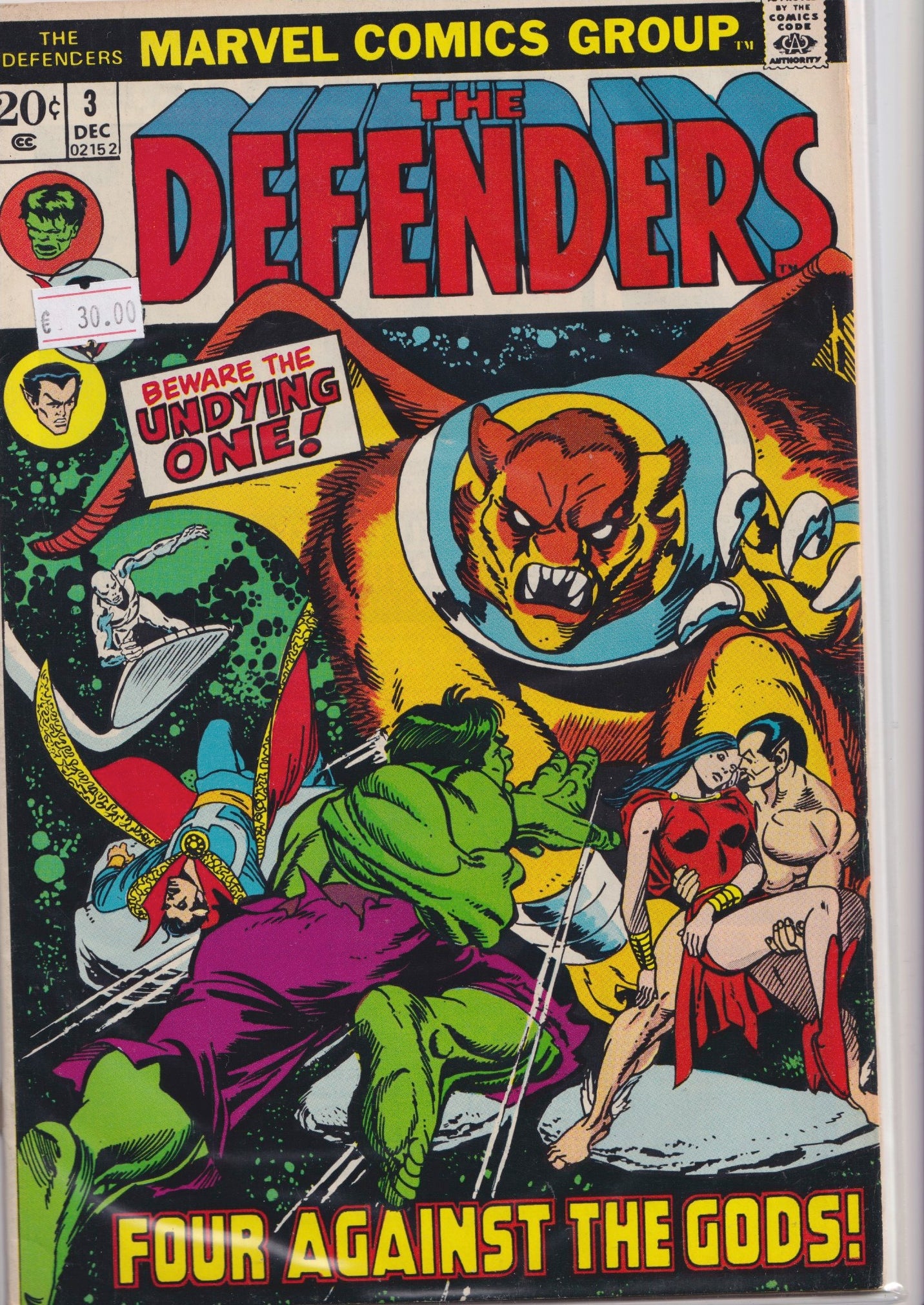 The Defenders #3 (1972) very fine