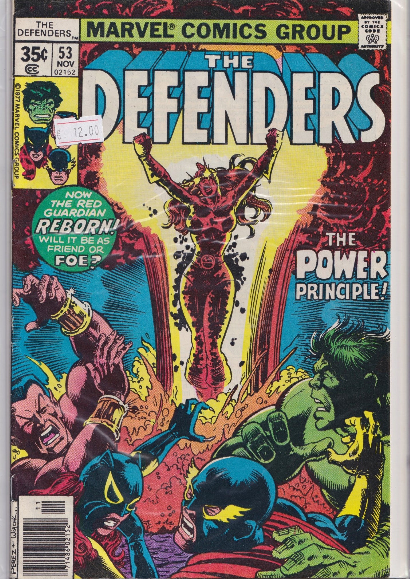 The Defenders #53 (1977)  Giffen, Golden  art Fine