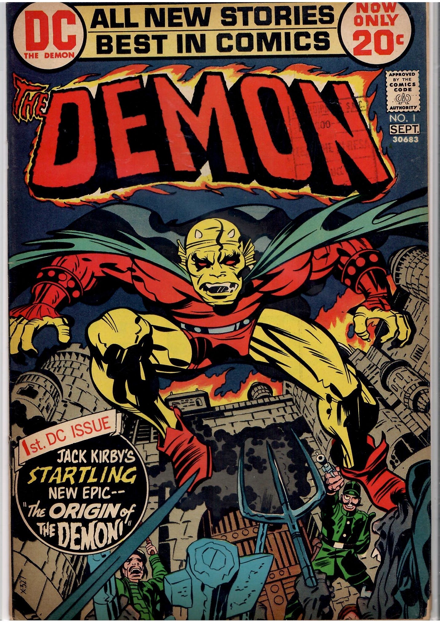 The Demon #1 (1972) Key issue Kirby magic! Fine-