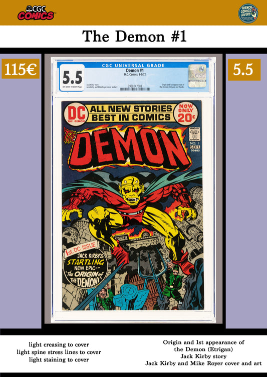 The Demon #1 (1972) Kirby magic! CGC 5.5