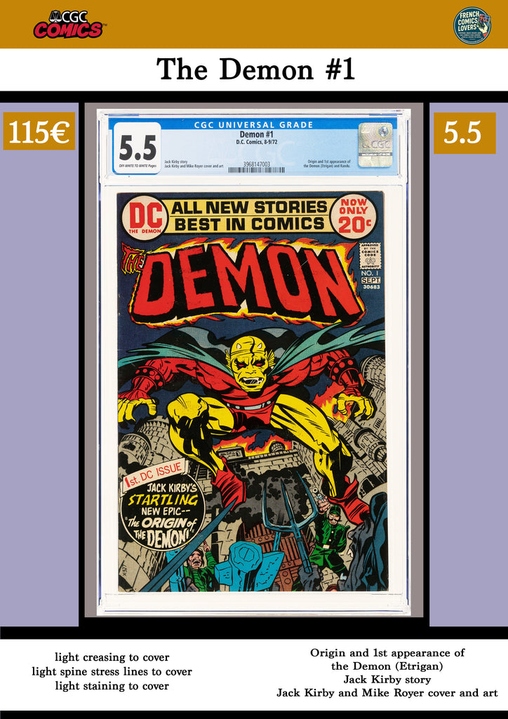 The Demon #1 (1972) Kirby magic! CGC 5.5
