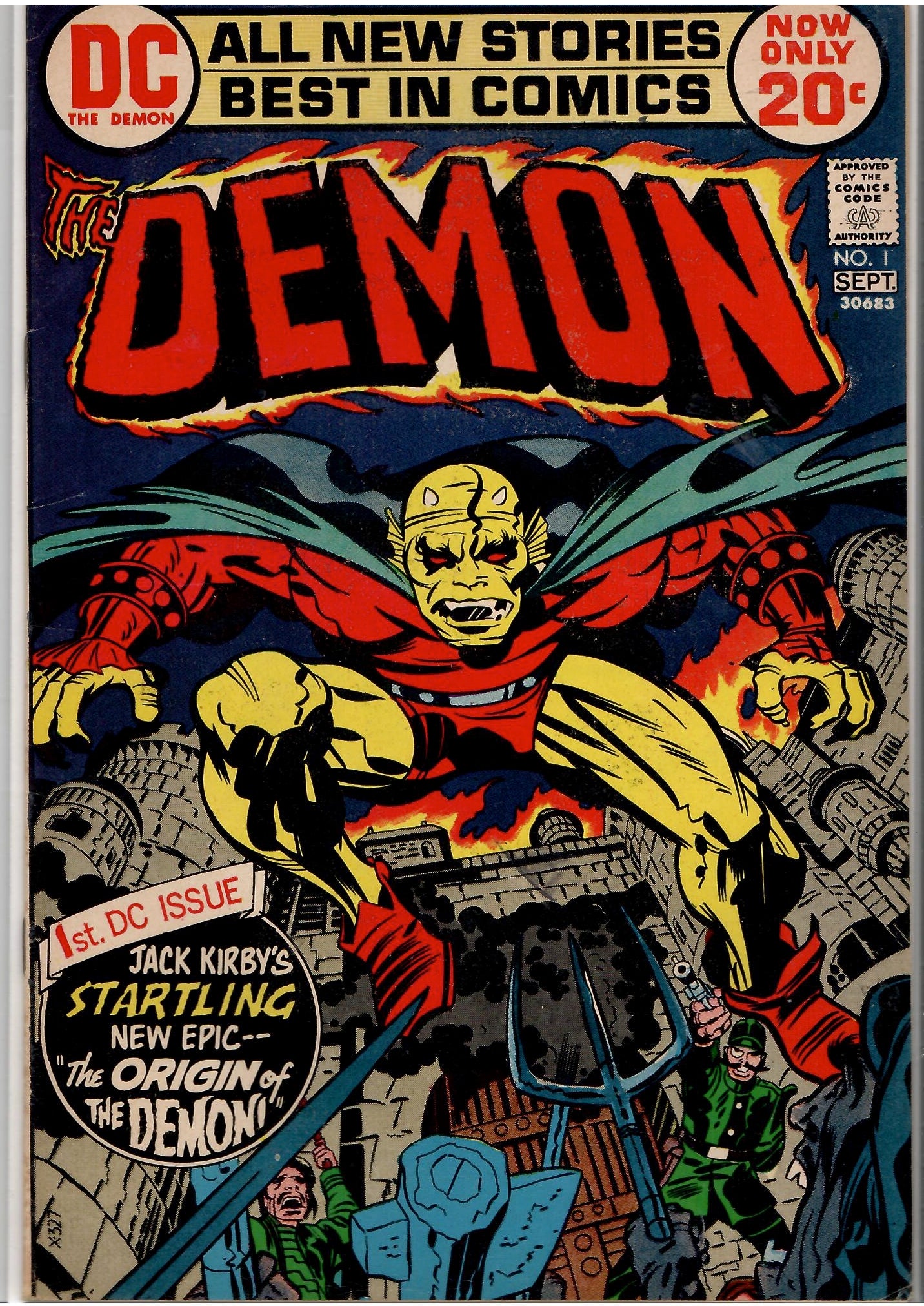 The Demon #1 (1972) Kirby magic! Fine+