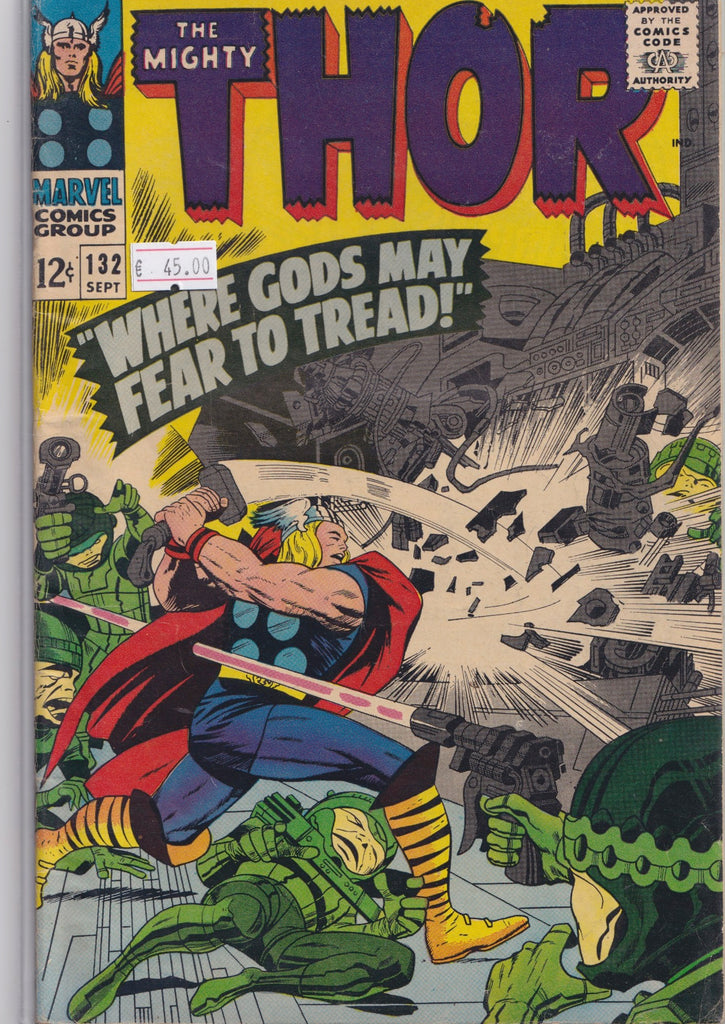 Thor #132 (1966) Kirby magic Fine+