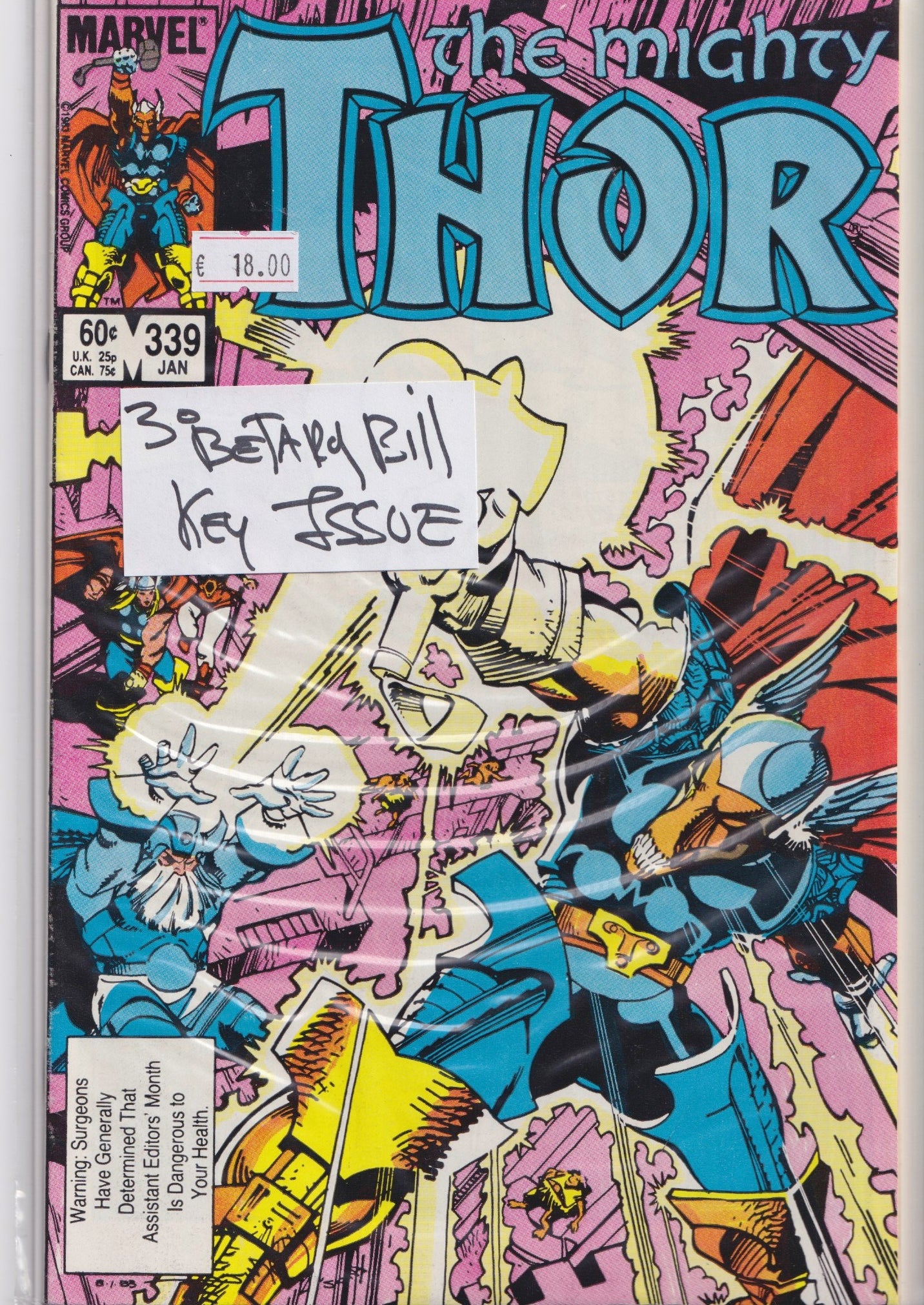 Thor #139 (1984) Beta Ray Bill Very Fine