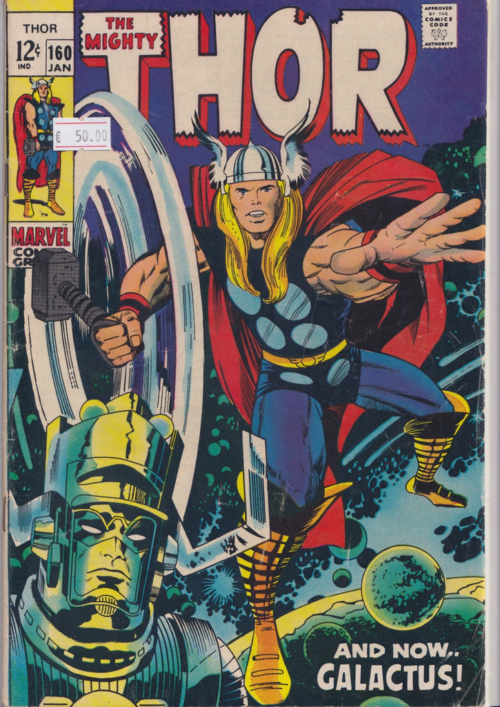 Thor #160 (1969) Galactus  Kirby magic Fine+