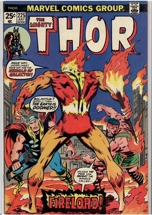 Thor #225 (1974) Intro Firelord Fine+