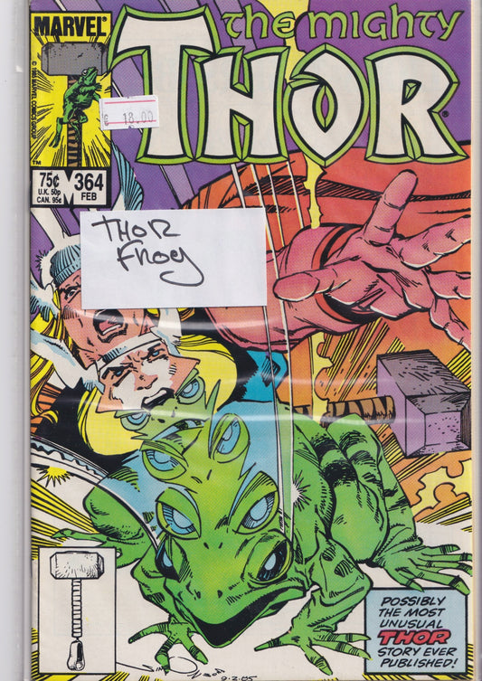 Thor #364 (1986)Thor Frog Very Fine