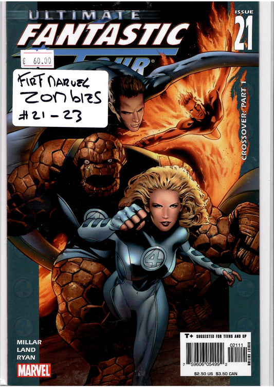 Ultimate Fantastic Four #21-23 (2005) Marvel Zombies full set /Disney+ VF
