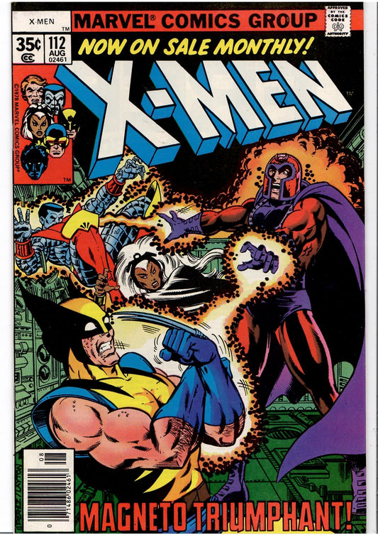 Uncanny X-Men #112 (1978) Byrne art Magneto Fine +/very Fine