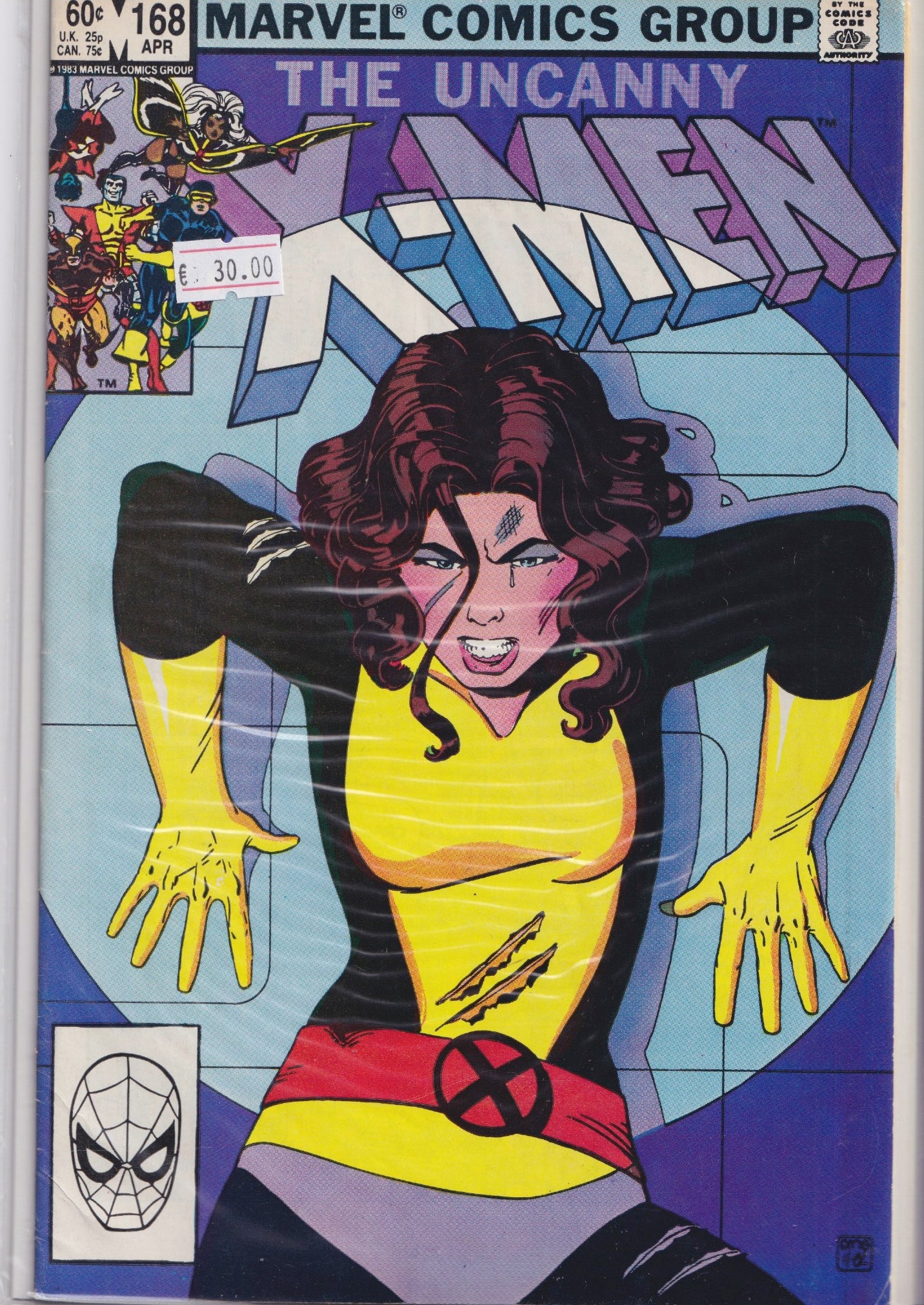 Uncanny X-Men #168 (1983) Classic Paul Smith very Fine