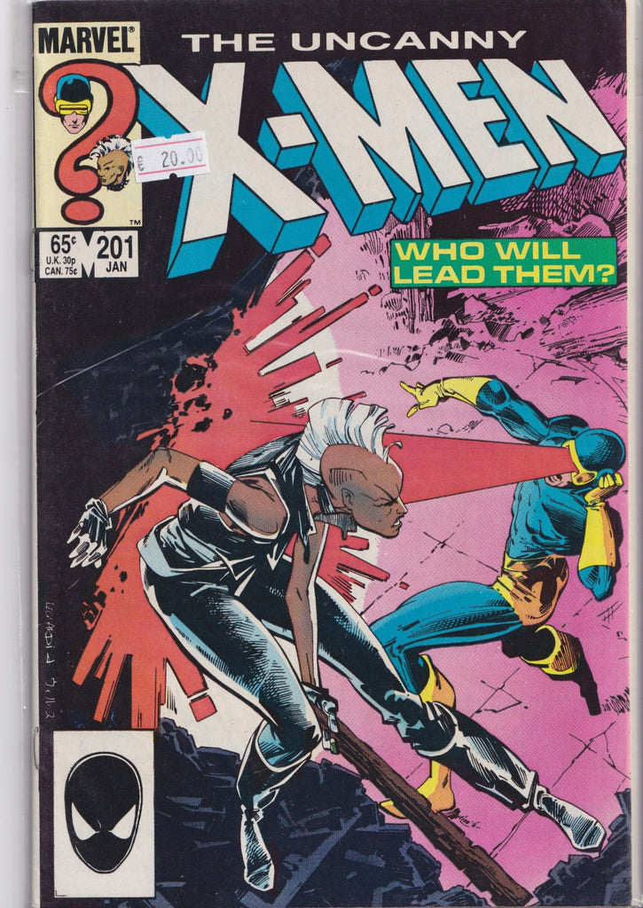 Uncanny X-Men #201 (1986) Storm vs Cyclops Very Fine