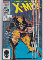 Uncanny X-Men #207 (1986) Wolverine cover Very Fine