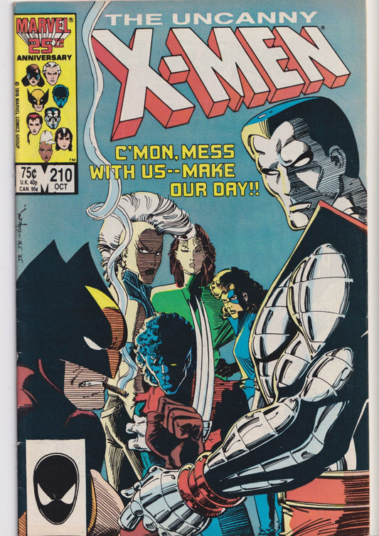 Uncanny X-Men #210 (1986) Mutant Massacre tie-in
