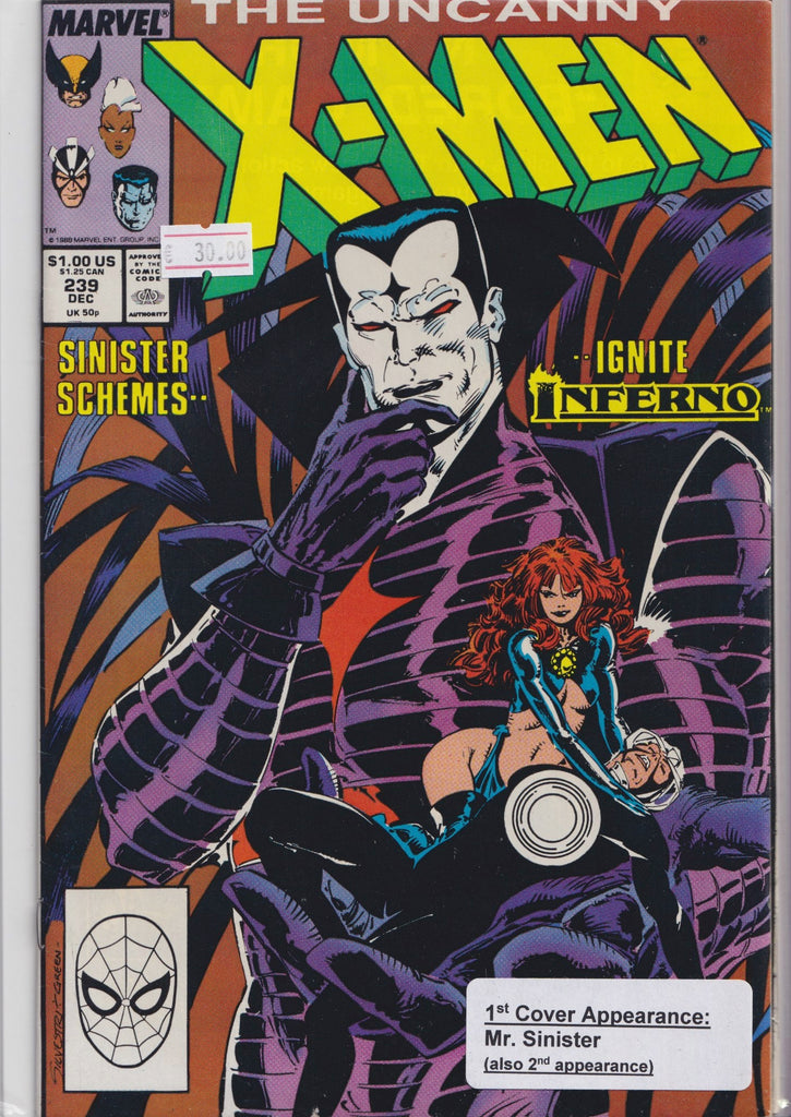 Uncanny X-Men #239 (1988) Inferno Mr Sinister Very Fine