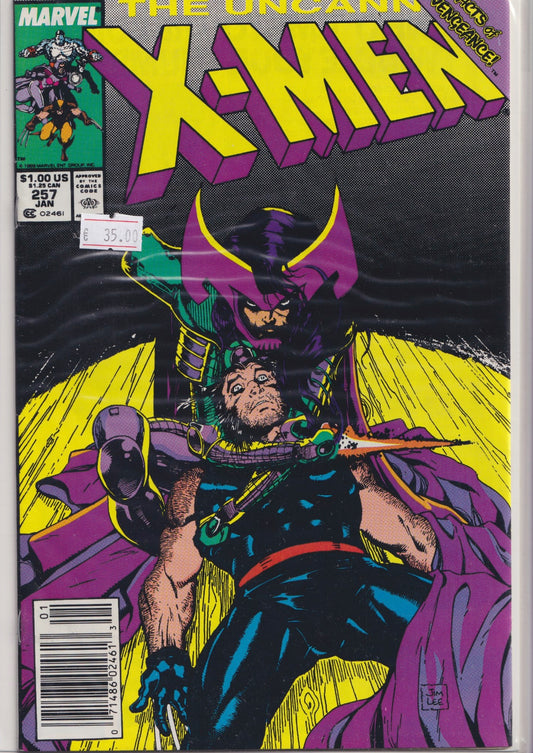Uncanny X-Men #257 (1990) 2° Psylocke Jim Lee Art Very Fine
