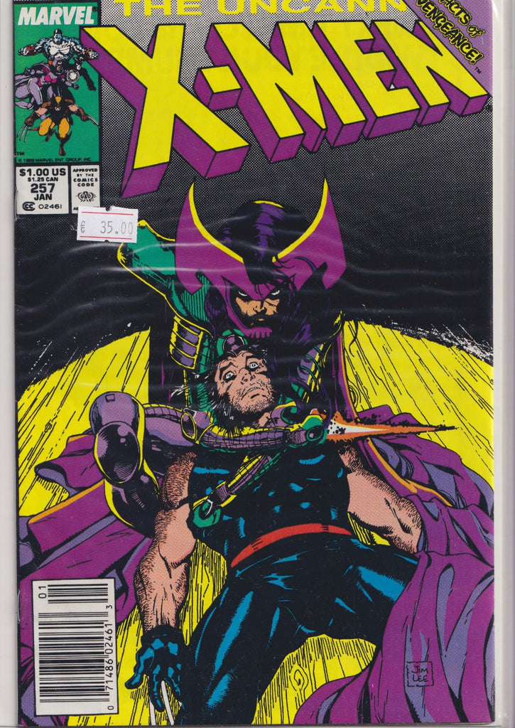 Uncanny X-Men #257 (1990) 2° Psylocke Jim Lee Art Very Fine