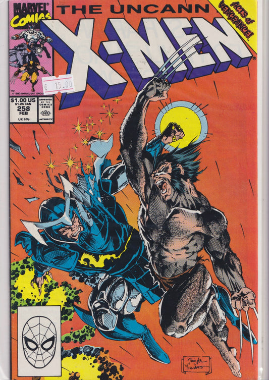 Uncanny X- Men #258 (1990) Jim Lee art Very Fine