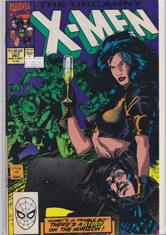 Uncanny X- Men #267 (1990)  Gambit Jim Lee art Very Fine