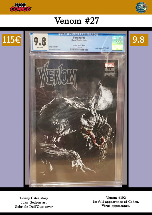 Venom #27 (2020) Dell Otto Scorpion variant CGC 9.8