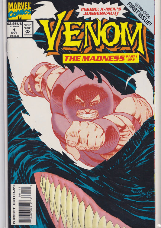 Venom the Madness  #1-3 (1993) full set  VF