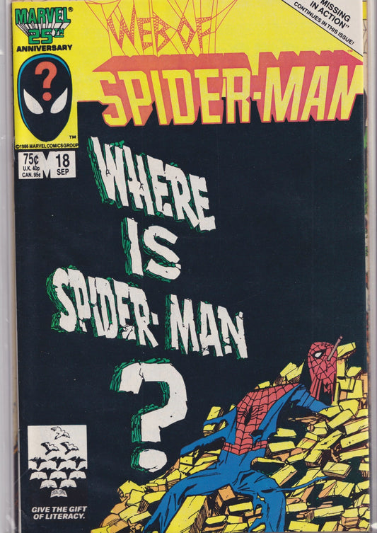 Web of Spider-Man #18( 1986) VF