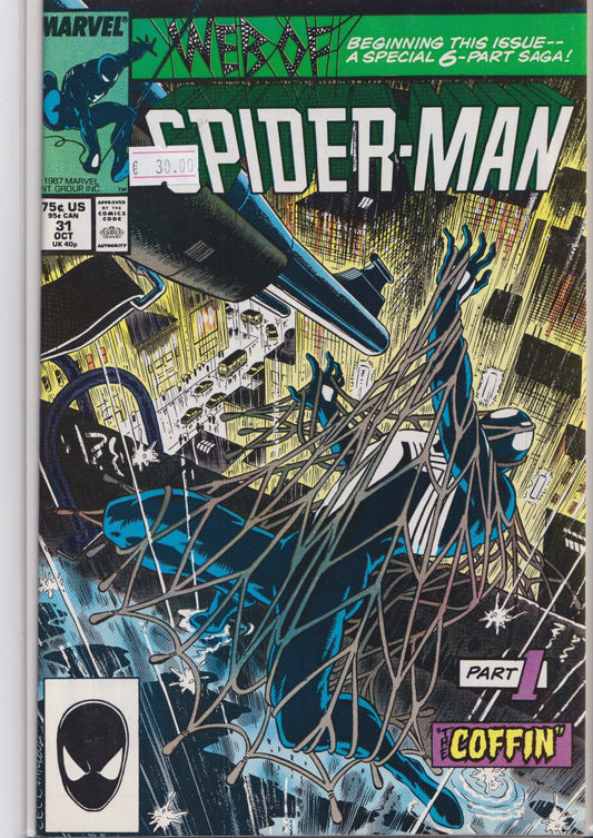 Web of Spider-Man #31( 1987) Kraven Last Hunt part #1 VF