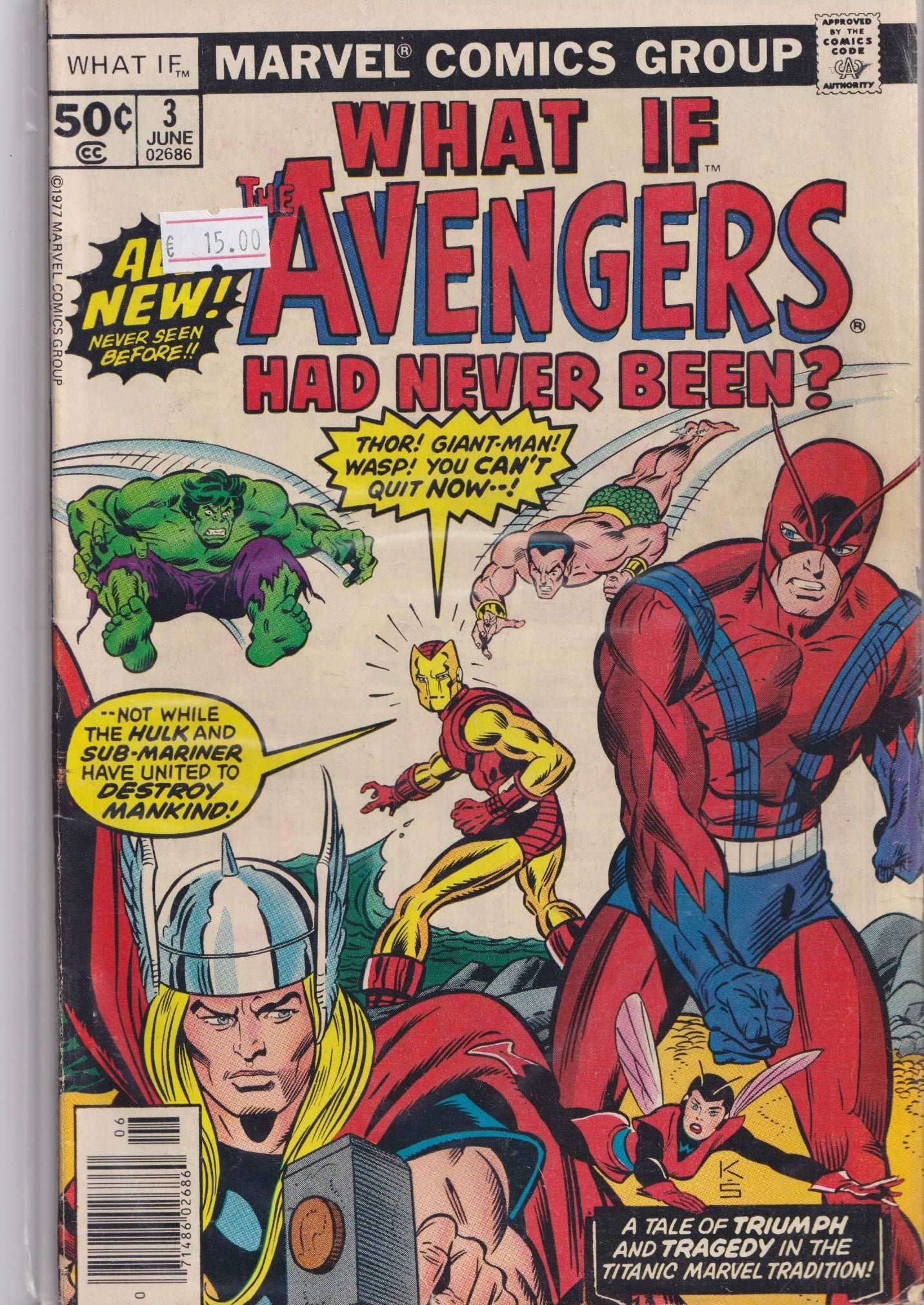 What If #3 (1977) Must Have ! Avengers Fine