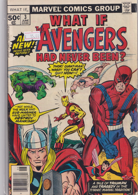 What If #3 (1977) Must Have ! Avengers Fine