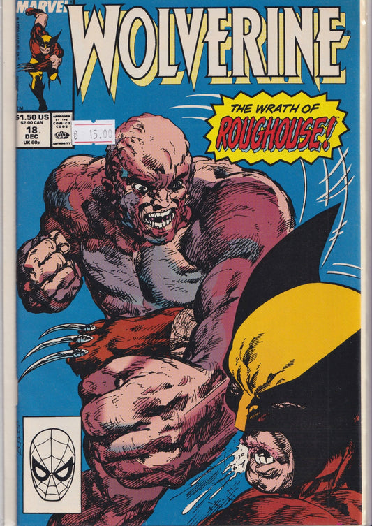 Wolverine #18 (1990) Byne art VF