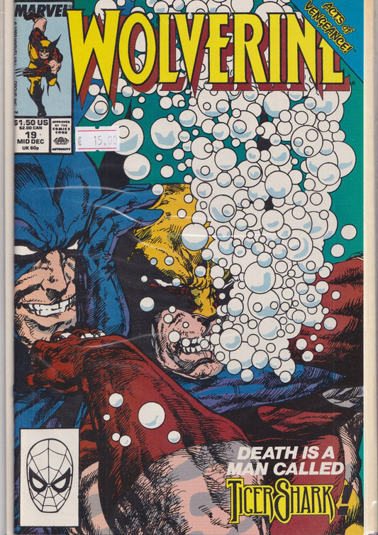 Wolverine #19 (1990) Byne art VF
