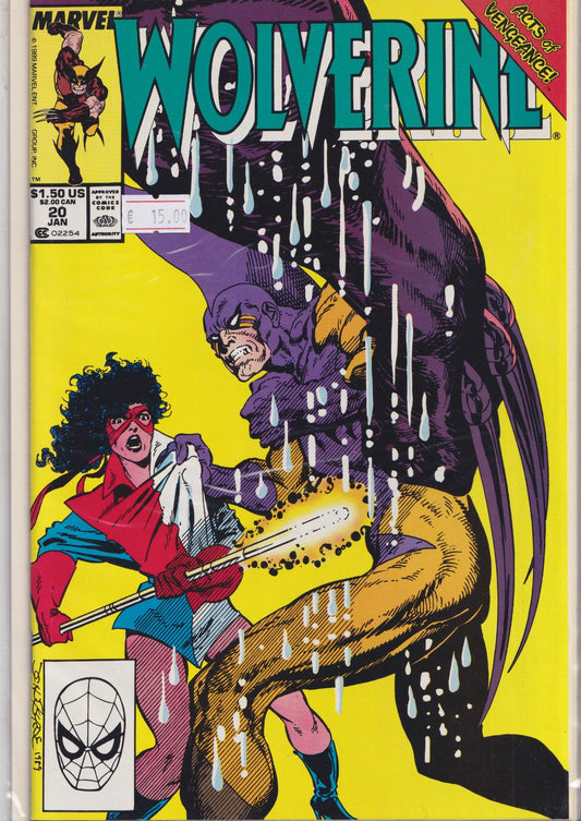 Wolverine #20 (1990) Byne art VF