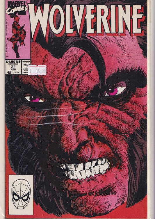 Wolverine #21 (1990) Byne art VF