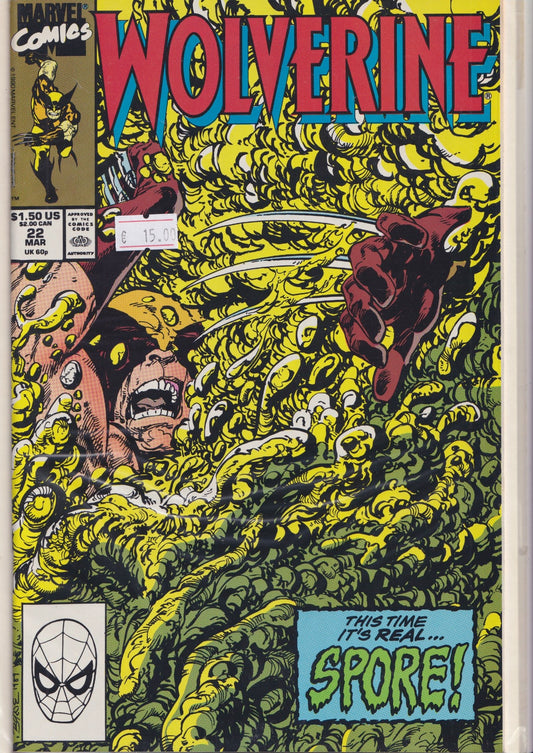 Wolverine #22 (1990) Byne art VF 