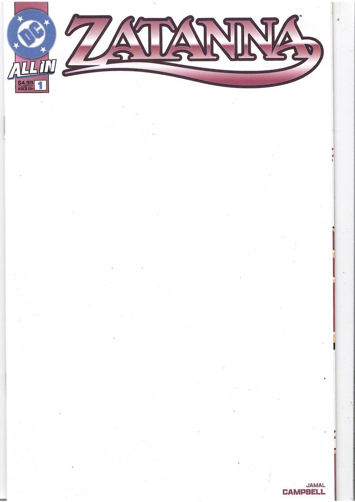 Zatanna #1( 2025) Blank cover NM FCL