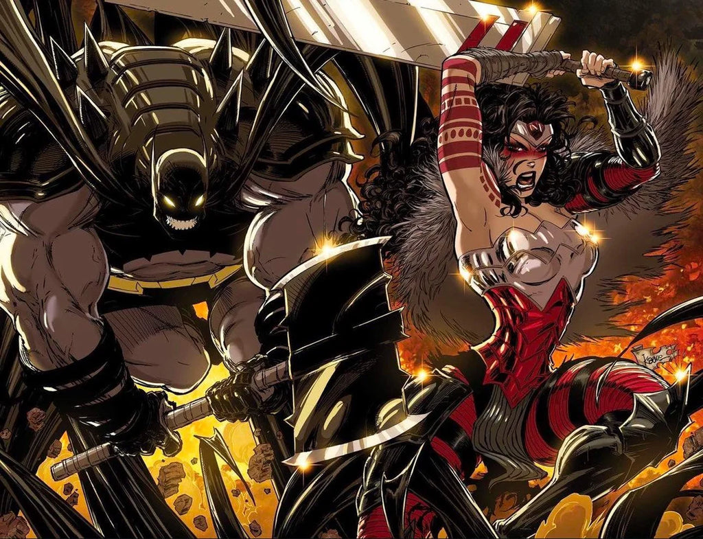 Absolute Batman #4+ Absolute Wonder Woman #4 (2025) Connected cover Kaare Andrews NM